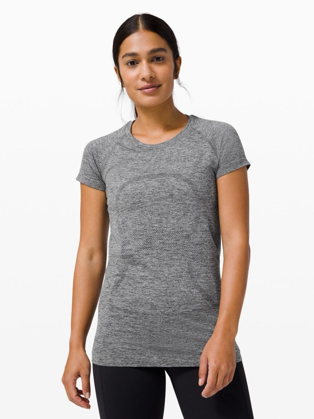 Lululemon Swiftly Tech Short Sleeve Shirt 2.0 Hip Length Size 8 Grey